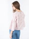 Блуза розовая с принтом | 6432085 | фото 3