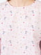Блуза розовая с принтом | 6432085 | фото 4