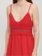 Платье А-силуэта красное | 6432230 | фото 3