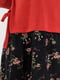 Сукня А-силуету червона в принт | 6432261 | фото 4