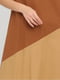 Платье А-силуэта коричневое | 6432290 | фото 4