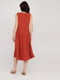 Сукня А-силуету теракотового кольору | 6432293 | фото 2