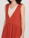 Сукня А-силуету теракотового кольору | 6432293 | фото 3