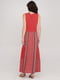 Платье А-силуэта красное с декором | 6432297 | фото 2