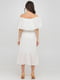 Сукня А-силуету біла з відкритою спиною | 6432298 | фото 2