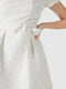 Платье А-силуэта молочного цвета | 6432310 | фото 3