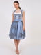Сукня блакитна з вишивкою | 6432349 | фото 7