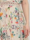Сукня А-силуету бежева з квітковим принтом | 6432364 | фото 4