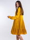 Сукня А-силуету жовта | 6432373 | фото 3