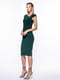 Платье-футляр зеленое | 6432570 | фото 3