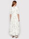 Сукня А-силуету біла в принт | 6432677 | фото 2