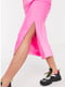 Розовая атласная юбка миди розовая | 6432720 | фото 4