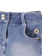 Шорты джинсовые синие | 6432758 | фото 4