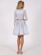 Сукня біло-сіра з вишивкою | 6432826 | фото 2