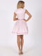 Сукня біло-рожева з вишивкою | 6432836 | фото 2