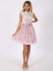 Платье бело-розовое с вышивкой | 6432836 | фото 5