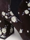 Ботильоны черные с цветочным принтом | 6433246 | фото 3