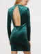 Сукня-футляр зелена з відкритою спиною | 6433315 | фото 2