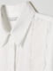 Рубашка с кружевной вышивкой белая | 6433447 | фото 2