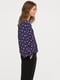 Блуза фіолетова з принтом | 6433495 | фото 3