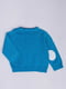 Пуловер голубой с рисунком | 6433534 | фото 2