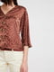 Блуза коричневая в горох | 6433684 | фото 5