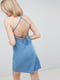 Платье-комбинация синее джинсовое | 6433700 | фото 4