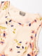 Блуза рожева з квітковим принтом | 6433754 | фото 3