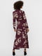 Платье А-силуэта фиолетовое в принт | 6433790 | фото 2