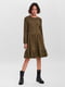 Сукня А-силуету зелена | 6433806 | фото 3