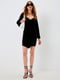 Платье А-силуэта черное | 6433861 | фото 4