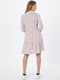 Платье-рубашка розовое в принт | 6434062 | фото 2