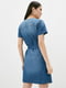 Платье А-силуэта синее | 6434135 | фото 2