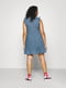 Платье А-силуэта синее | 6434206 | фото 2