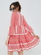 Платье А-силуэта розовое | 6434226 | фото 2