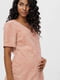 Блуза для беременных коралловая с принтом | 6434319 | фото 3