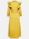 Платье-рубашка желтое | 6434376 | фото 2