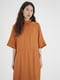 Сукня А-силуету теракотового кольору | 6434418 | фото 3