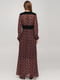 Сукня А-силуету чорна з принтом | 6434473 | фото 2