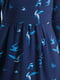 Сукня-футляр синя в принт | 6434607 | фото 3