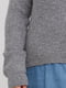 Джемпер сірий зі стилізованою сорочкою | 6434709 | фото 4