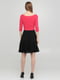Платье А-силуэта черно-розовое | 6434807 | фото 2