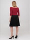 Сукня А-силуету чорно-червона | 6434808 | фото 2