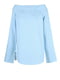 Блуза с длинными рукавами голубая | 6434895 | фото 5