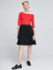 Сукня А-силуету чорно-червона | 6434912 | фото 5