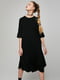 Платье А-силуэта черное | 6434948 | фото 5