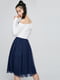 Сукня А-силуету біло-синя | 6434959 | фото 2