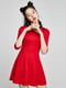 Платье А-силуэта красное | 6434964
