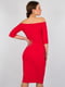 Платье-футляр красное | 6434967 | фото 2