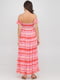 Сукня А-силуету рожева в смужку | 6434972 | фото 2